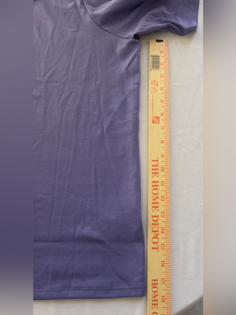 LL Bean Purple 100% Cotton Square Neck Top Women’s 1X New with Tags - Picture 6 of 13